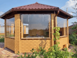 Мягкие окна ПВХ пленки для летней веранды