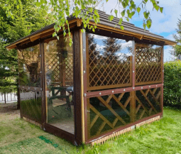 Мягкие окна из полиуретана 700 мкр. (окантовка ПВХ)