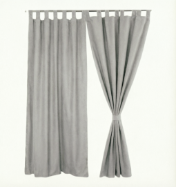 Штора уличная на веранду (В-220*Ш-150) Светло-Серая, (ткань Оксфорд 600)