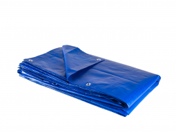 Тент тарпаулин 120г/м2 белый с люверсами